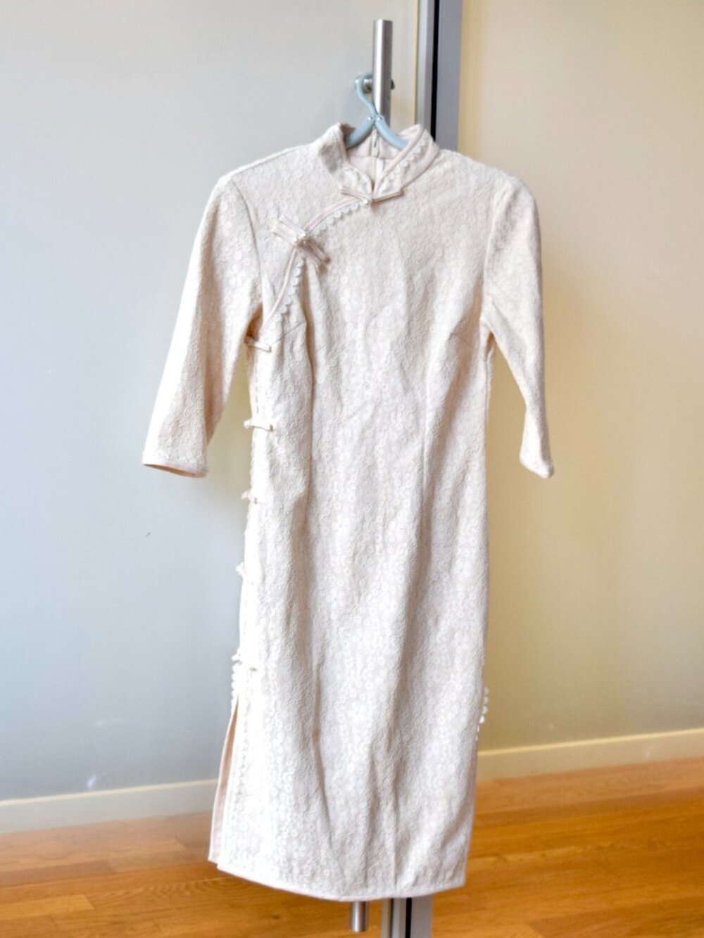 White Lace Flora Qipao Dress - Chinese Traditional Cheongsam